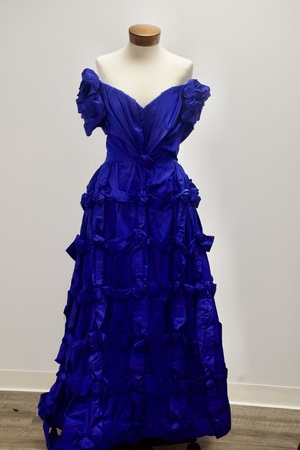 Blue Taffeta Ballgown