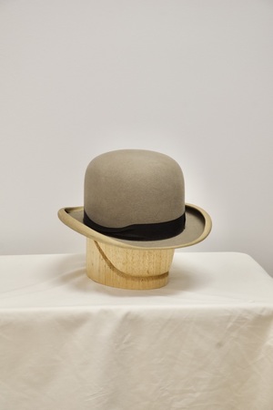 Vintage Grey Bowler Hat