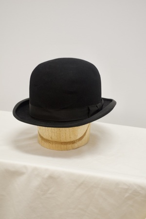Vintage Black Bowler Hat