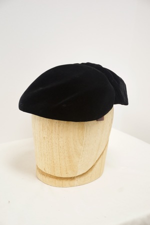 Vintage Black Velvet Hat