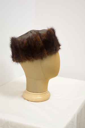 Vintage Fur Trimmed Hat
