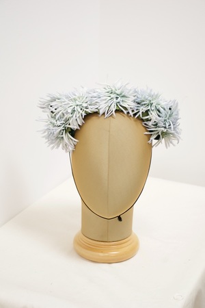 Vintage 1950's Blue Flowered Hat