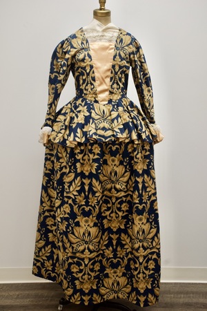 17th Century Blue and Gold Court Dress