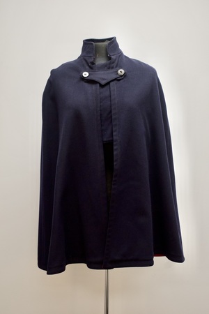 Vintage Nurse Uniform Navy Blue Cape
