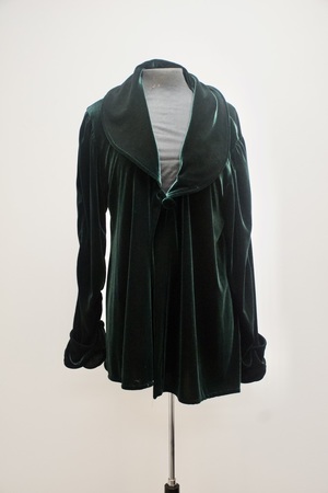 Women's Green Velvet Coat