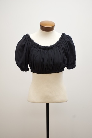 Black Cropped Blouse