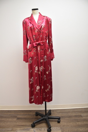 Vintage Pink Silk Kimono Robe