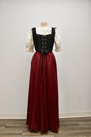 Wine Red Medieval/Renaissance Skirt