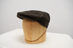 Vintage Brown Wool Flat Cap