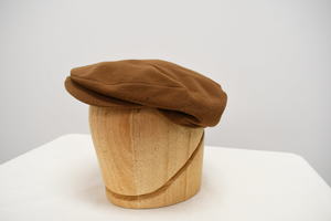 Vintage Brown Wool Flat Cap