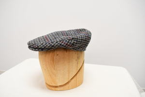 Vintage Wool Tweed Check Flat Cap