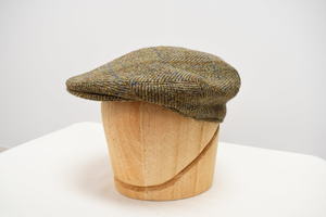 Vintage Wool Harris Tweed Flat Cap