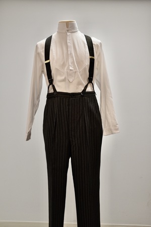 Vintage Grey Stripe Morning Pants
