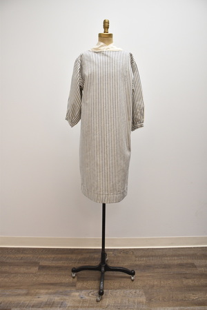 Blue and White Ticking Tunic