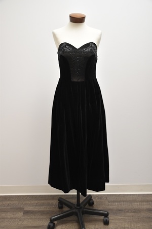 Vintage Laura Ashly Black Cocktail Dress
