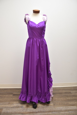 Vintage 1980's Purple Prom Dress
