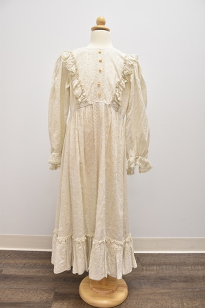 Victorian Cream Girls Prairie Dress