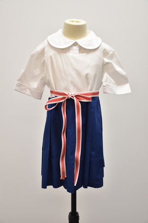 Vintage Girls Navy and White Jumper