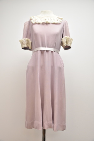 Vintage Lavender Chiffon Dress