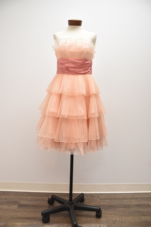 Betsy Johnson Chiffon Tulle Strapless Dress