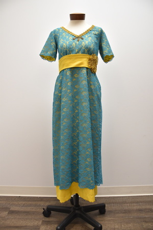 Exquisite Costumes:: Rent Titanic Era Peacock Gold Gown