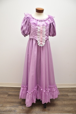 Exquisite Costumes:: Period Chiffon Lavender Dress with Lace Panel