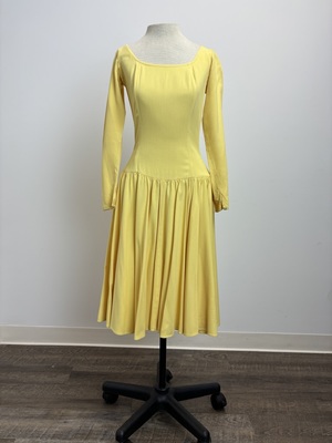 Yellow 1960's Scoop Neck Dress