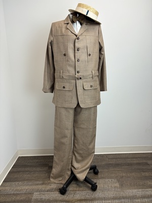 Brown Check Norfolk Suit