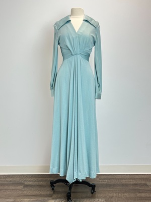 Exquisite Costumes:: Exquisite Costumes:: 70s Cerulean Evening Dress Exquisite Costumes:: Exquisite Costumes:: 70s Cerulean Evening Dress
