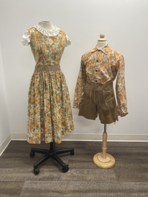 Beige and Yellow Set of Curtains Dresses from The Sound of Music
