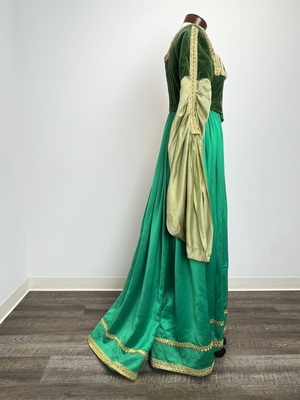 slim fit dress slacks Dark Green Velvet Dress - Bridesmaid Dress main image 1
