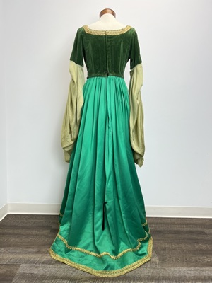 green and gold renaissance dress Lady Black Tie - Gamora Gown - Crystal Embellished Satin Dress main image 0