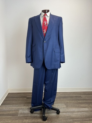 Blue Plaid Suit