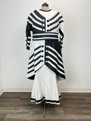 Ascot Diagonal Stripe Dress