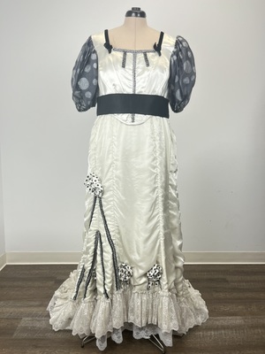Victorian Black and White Gown