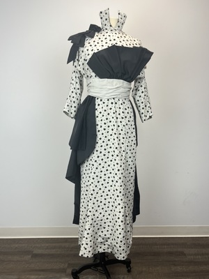 Ascot Dress with Black Fan