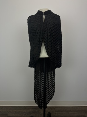 Black Opera Cape with Arm Holes