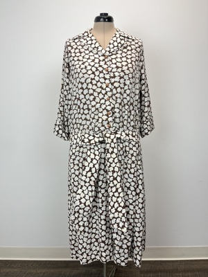 1980s Dropped Waist Dress
