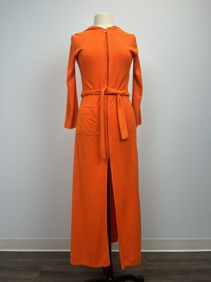 Vintage 1970s Orange Terrycloth Robe