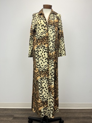 Vintage 1970's Cheetah Print Dressing Gown