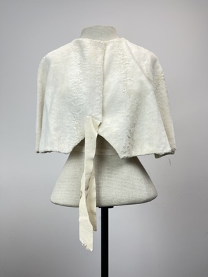 Cream Faux Rabbit Fur Shawl