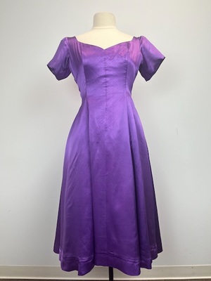 1950's Purple Cocktail Dress