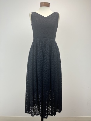 Vintage Black Lace Cocktail Dress