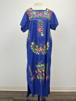sachin and babi light blue dress Mexico cotton dress