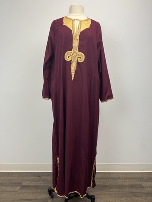 Burgundy Moroccan Kaftan 