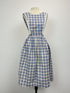 Blue and Pink Plaid Pinafore