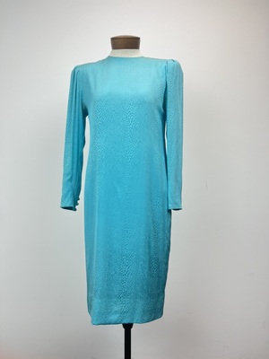 Vintage 1980's Turquoise Cocktail Dress