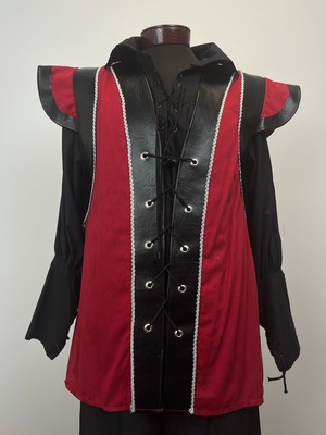 Black and Burgundy Doublet