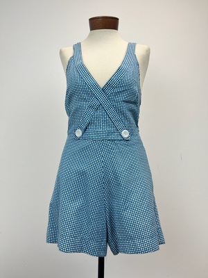 Vintage Reproduction Turquoise 1940's Bathing Suit