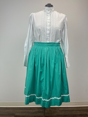 1950's Teal Skirt with rick rack trim